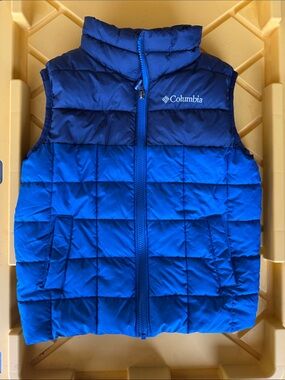 Columbia Blue Ombre Quilted Puffer Vest - Two-Tone Blue